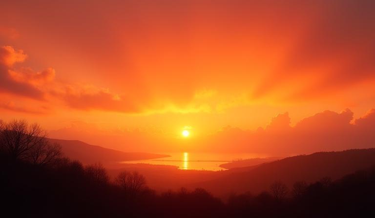 Thumbnail for 'The Last Light' short film - dramatic sunset scene