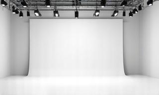 Clean and equipped production studio interior